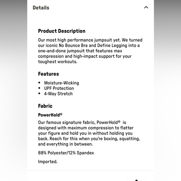 Fabletics Define Powerhold Jumpsuit XS Black - Picture 4 of 8